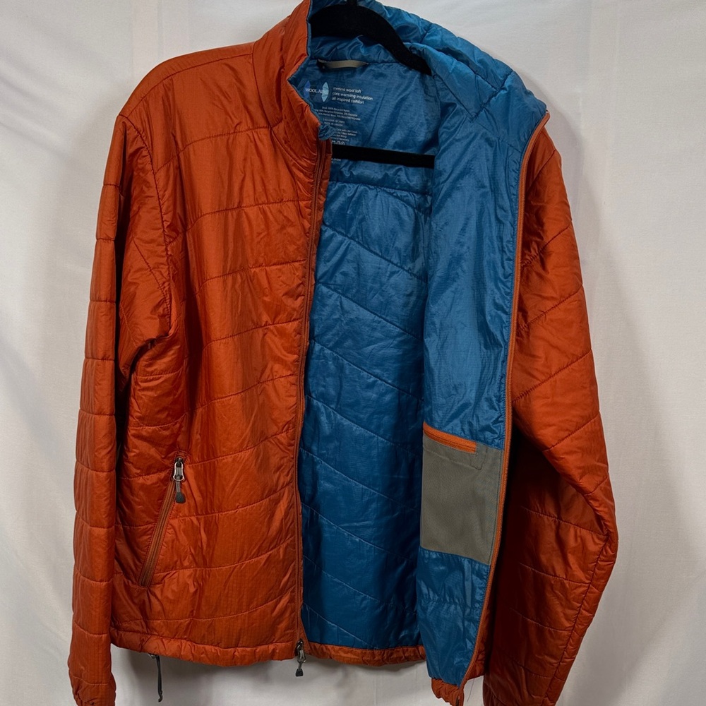 IBEX Wool Aire Men’s Light Weight Puffer Jacket Rust Quilted Puffer Jacket SZ M - Picture 7 of 8
